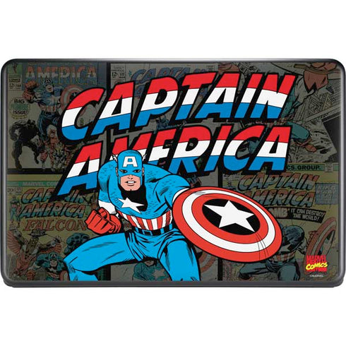 Marvel Classic Comics Captain America Vintage Google Pixelbook Go Skin